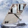 Magnetic Hinge Stand Plastic Case for Samsung Galaxy Z Fold 8 Screen Glass Wireless Charge Ring Cover for Galaxy Z Fold8 Case