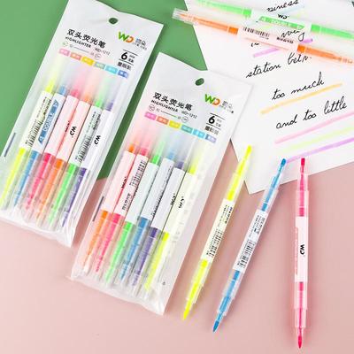 Double-Ended Highlighter Set - Creative Multi-Color Markers for Students and Planners