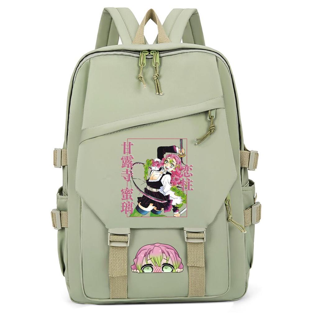 Large Capacity Schoolbag with Shoulder Strap; Student Three-piece Pencil Case Set