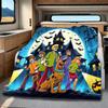 Halloween fantasy comedy adventure cartoon movie Scooby-Doo blanket soft home furnishing nap decoration four seasons warm Sherpa blanket U4