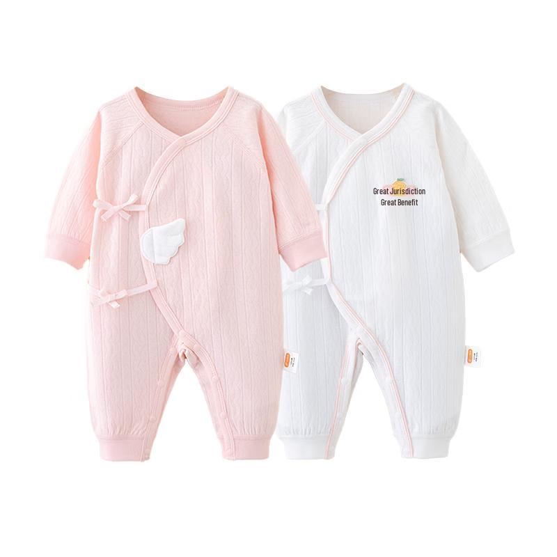 Babyprints Newborn 100% Cotton Long Sleeve Bodysuit 2-Pack
