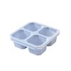 Children's Wheat Straw Lunch Box - Square Compartmentalized Fresh-Keeping Container for Snacks, Fruit, and Dessert