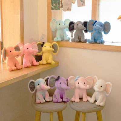 Entzückende Baumwoll-Elefanten-Stofftiere Weiche Textur Kawaii Kuscheltier Plüschpuppe Neugeborenen Geschenk