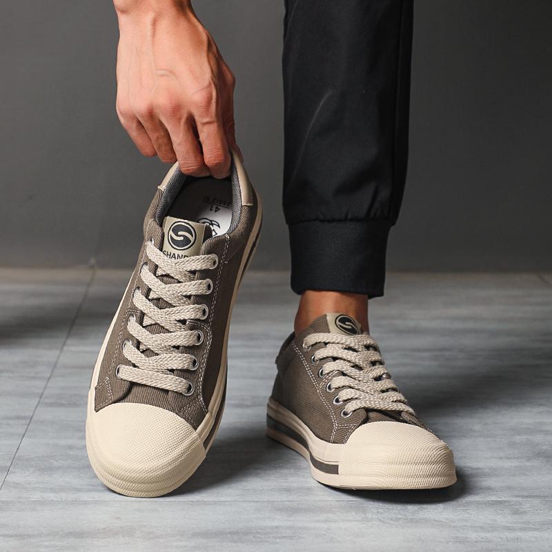 Fashion 2025 New Trendy Men's Casual Sports Canvas Shoes Korean Edition Fashion Board Shoes Canvas Shoes Commuter Shoes Denim SS25848