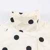European and American Style, New Women's Clothing, Long-sleeved Stand-up Collar Polka Dot Bomber Jacket 8372236