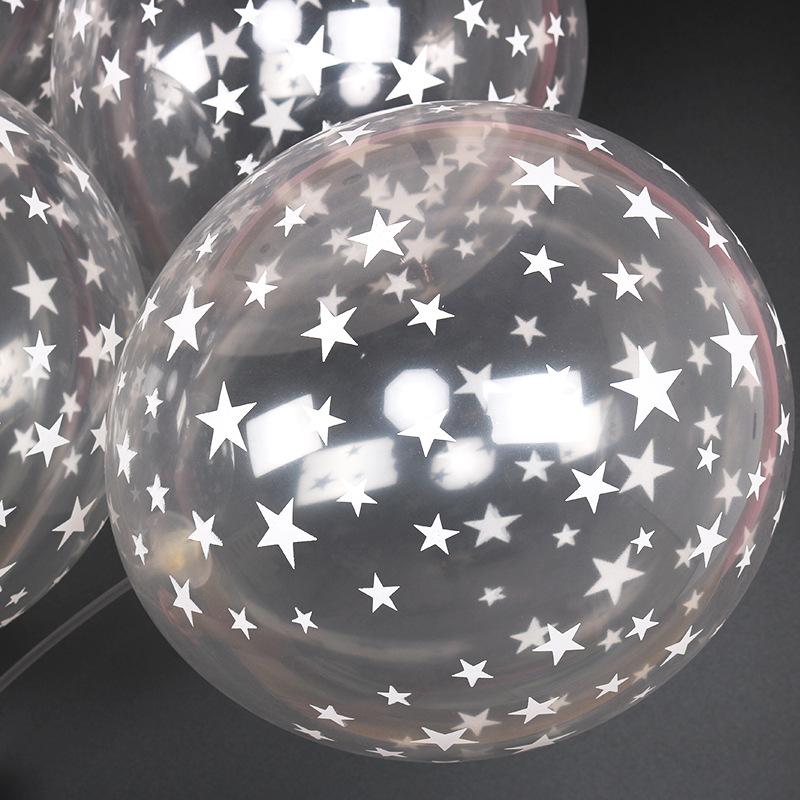 20/50Pcs 12Inch Pentagram Balloons Star Print Balloon Birthday Party Decorations Adult Kids Air Ball Helium Globos Wedding Decor