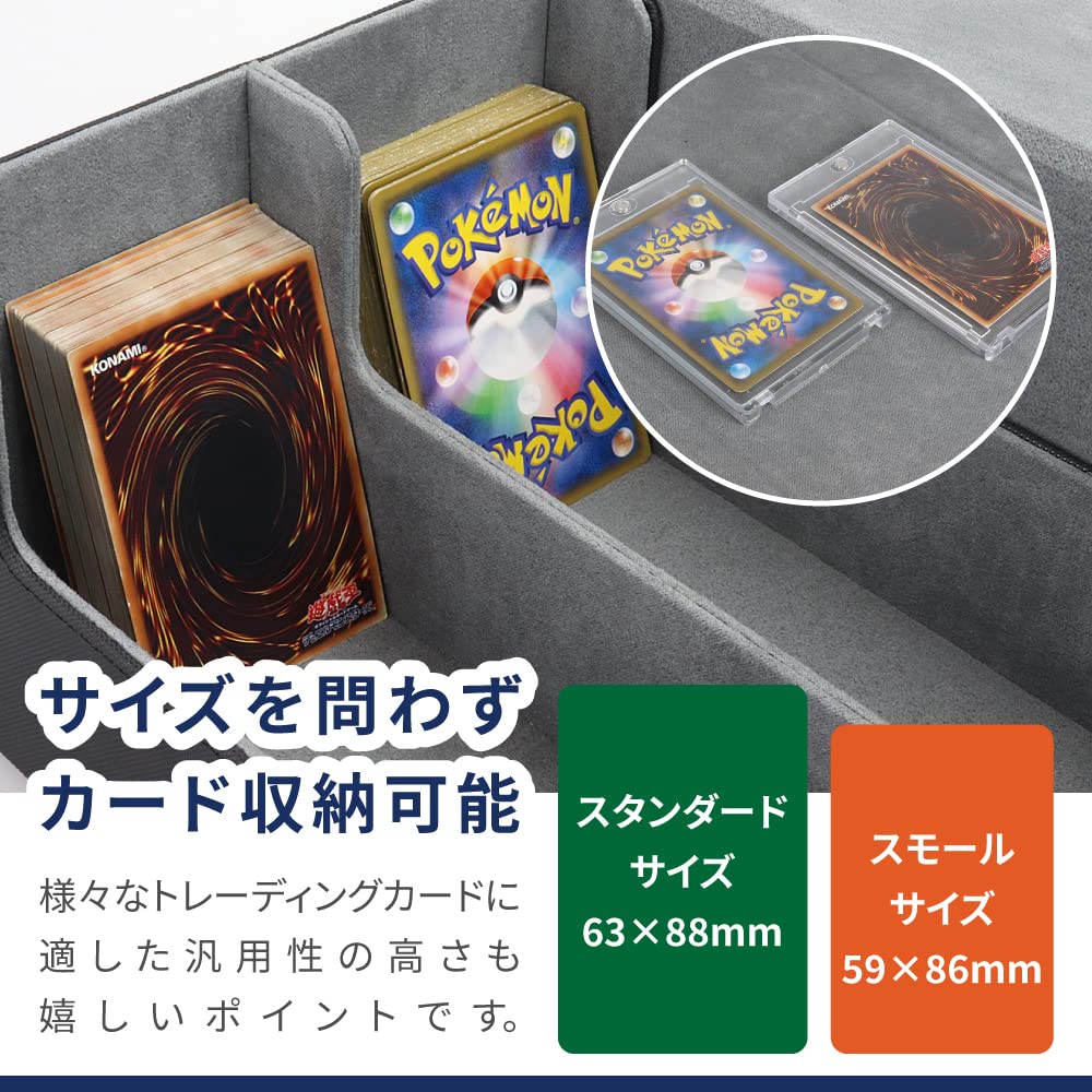 Compatible with Magnetic Trading Card Large PU 650 Card Storage Capacity X Loader, Case, Capacity, Magnet, Leather, (black Blue)