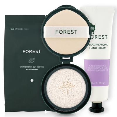 Forest Clean Multi Defense Sun Cushion Refill + Aroma Hand Cream