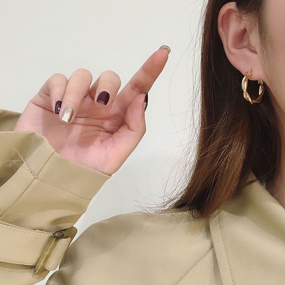 

Circle Weaving Party Jewelry Geometric Dangle Earrings Jewelry Fashion Accessories Hoop Earrings платиновый