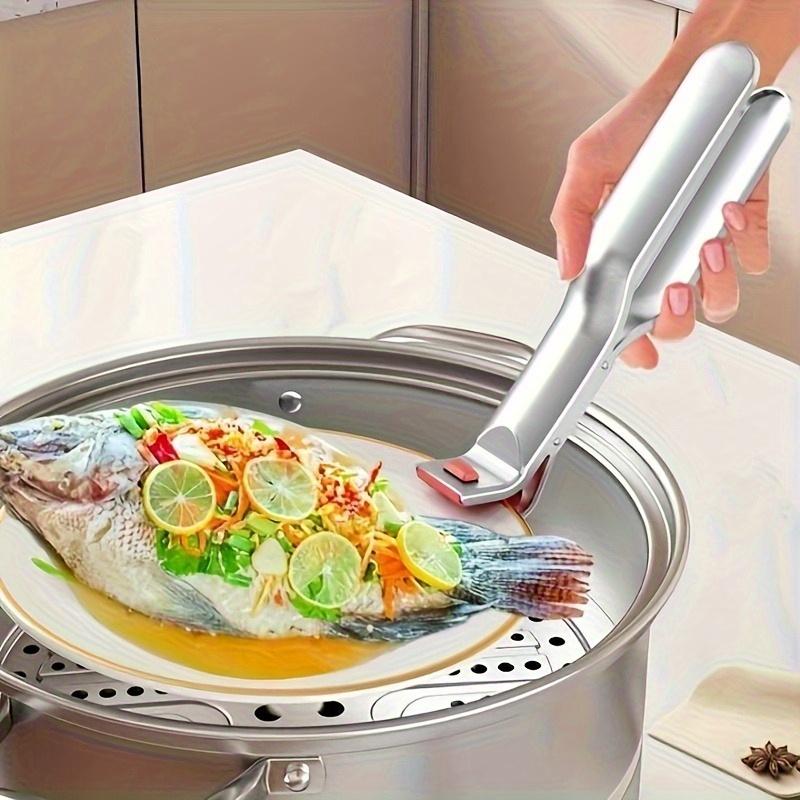 1pcs -scalding Clip Hot Bowl Holder Dish Clamp Pot Pan Clip Fryer Dish Plate Tongs Kitchen Supplies