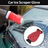 Ice Scraper Glove Red for Car Truck Windscreen Waterproof 600D Oxford Cloth