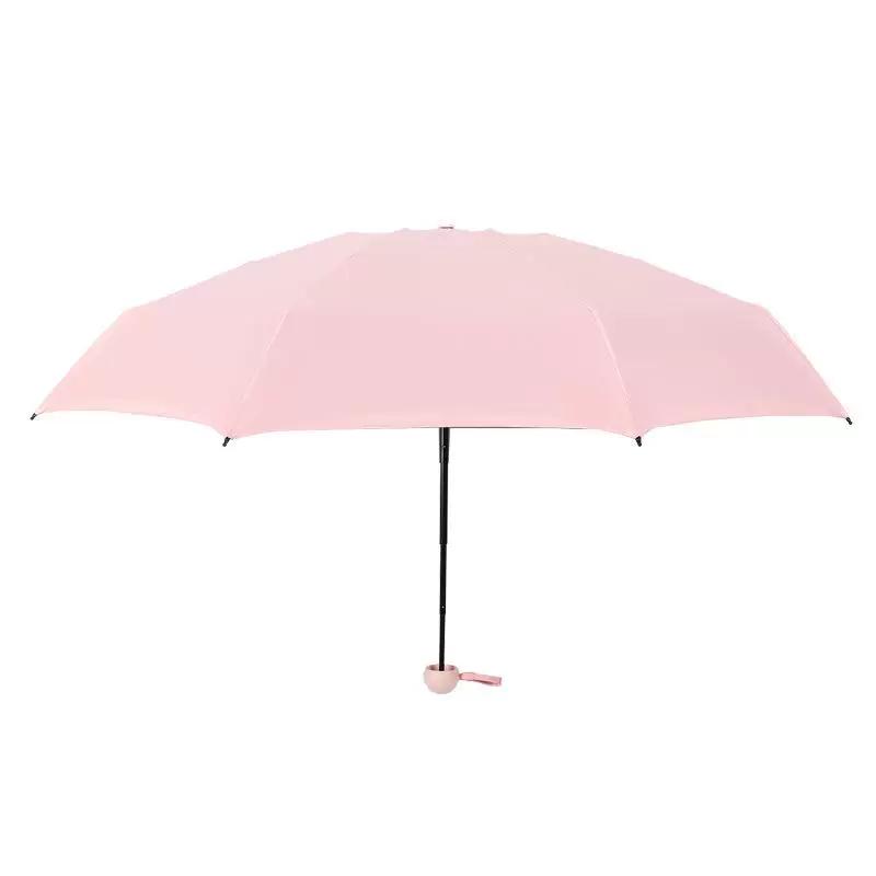 Large Sun Protection Capsule Umbrella 50% off Eight-Rib Black Coating Sun Umbrella Folding Ultra-Light Sunshade Umbrella Mini Women's Umbrella