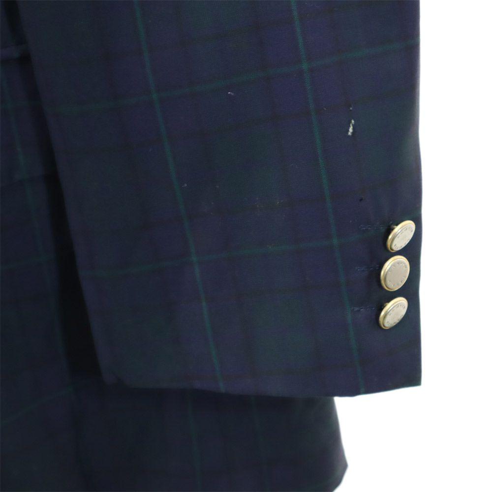 Lanvin 90s Wool Old Long Sleeve Tailored Jacket ST48-55 Navy System Men's Used