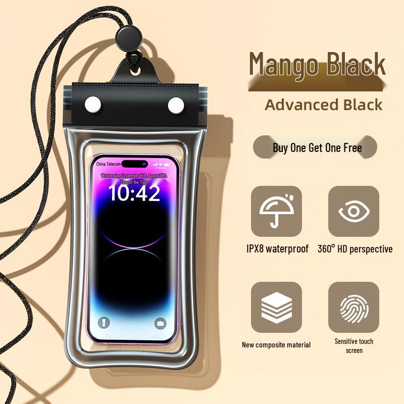 Waterproof Touchscreen Mobile Pouch: For Swimming, Rainproof, Neck Hanging, Underwater Photography, Rafting, and Travel.