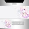 Line Art Anime Oversized Mouse Pad Twodimensional Office Desktop Nonslip Mat Esports Gaming Computer Keyboard Mat