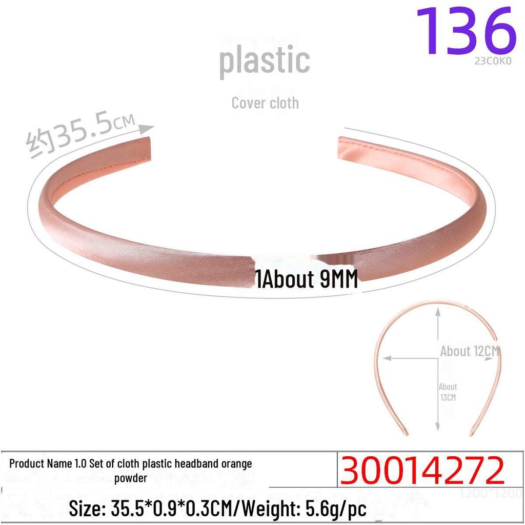 1.0CM Plastic Headband for DIY Hair Accessories