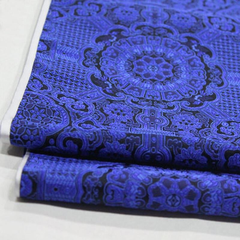 Saténová Hedvábná Brokátová Žakárová Květinová Látka Vintage Kostým Šaty Řemeslné Oblečení Potřeby Cheongsam Povlaky na Polštáře Šití