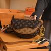 Advanced texture saddle bag 2026 summer new printed women's bag casual single shoulder diagonal cross bag fashionable niche bag