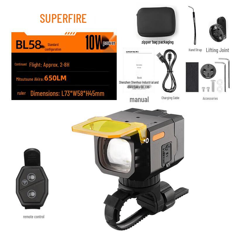 SupFire BL58 Quick-Release Bicycle Headlight