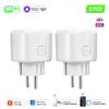 Wifi Smart Plug 20a Eu Socket Wireless Power Monitor Sockets Outlet Work With Alexa Google Home Tuya Smartlife Smart Home