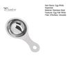 Professional Baking Tools Stainless Steel Egg White Yolk Separator, Effortless Separation Separator for Diet Divider, Curved Groove Sieve Family