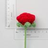 1pc Knitting Rose Flower Bouquet Graduation Flowers Bouquet  Fake Flower Finished Handmade Roseramos De Flores