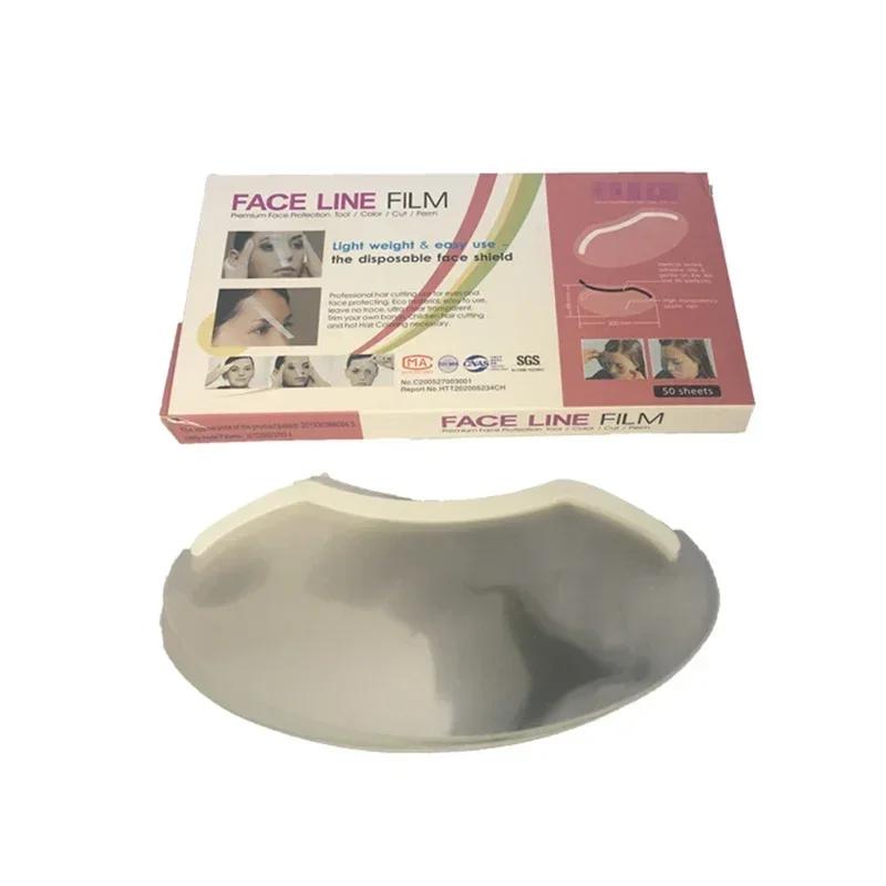 

50 листов Маска для волос Защитный экран для лица Профессиональная маска для защиты лица Парикмахерская маска для глаз Визоры Аксессуар для салона красоты