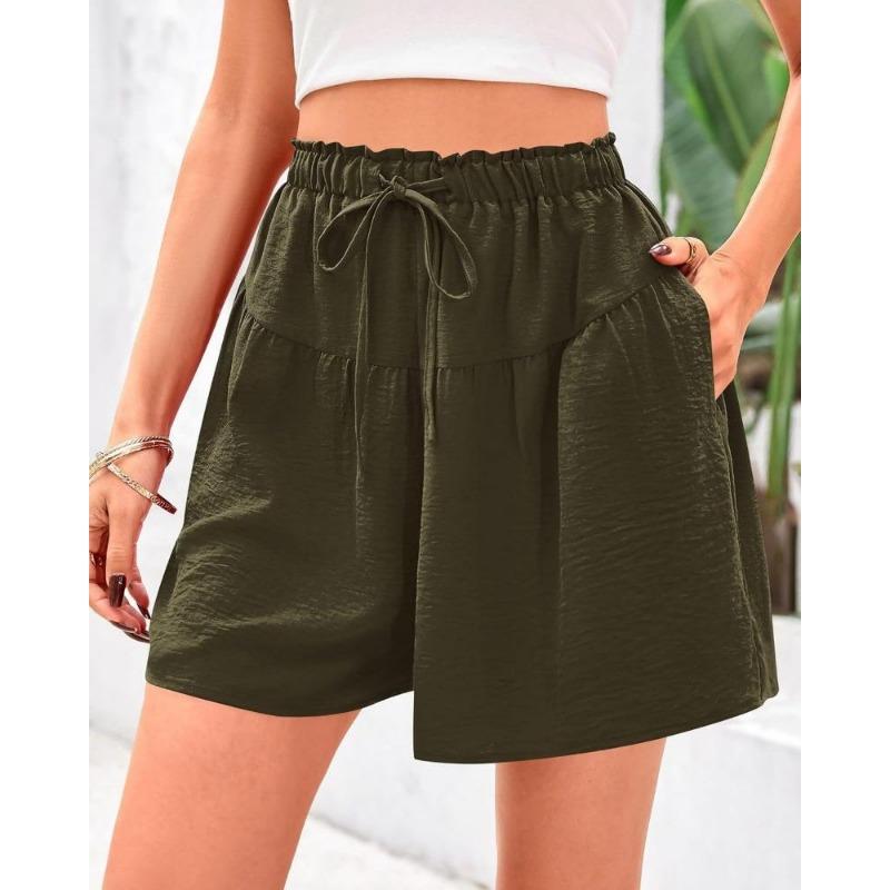 Summer New Women's Beach Casual Fashionable Elegant and Versatile Shorts