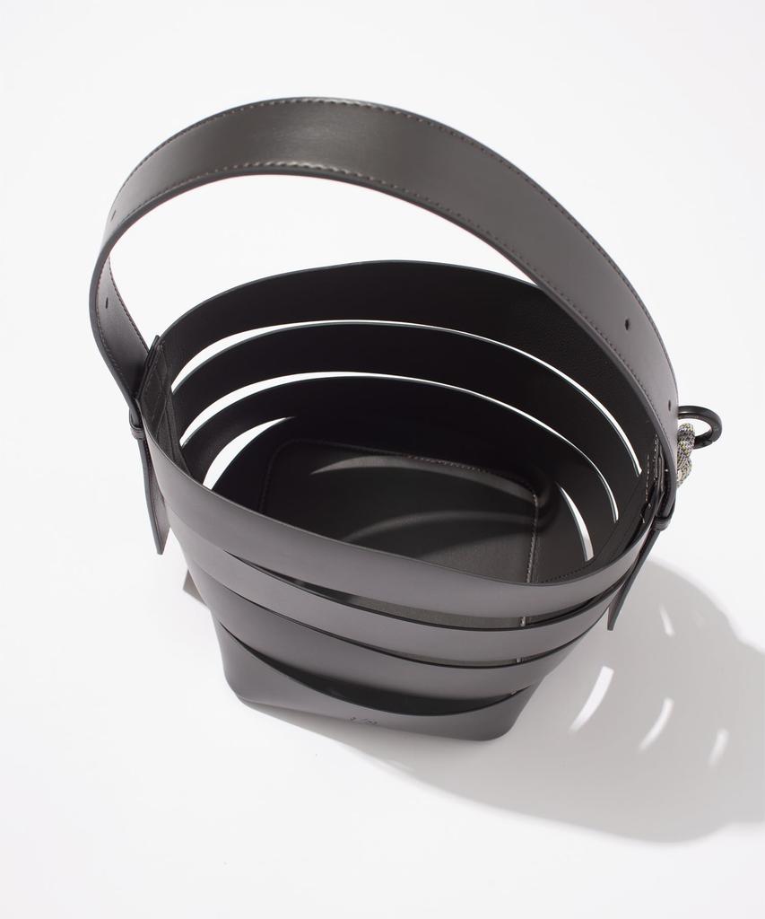 [FCE] SHOULDER BAG TECH LEATHER CAGE BUCKET
