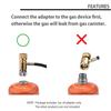 Adaptor din aluminiu pentru aragaz de camping cu gaz propan Input-en417 Lindal Valve Canister Output-gaz propan