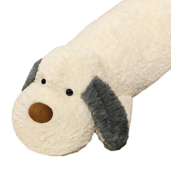 Extra Long Plush Dog Pillow for Sleeping Cuddling 90/110cm Cute Stuffed Animal Multi-functional Throw Cushion for Kids Adults