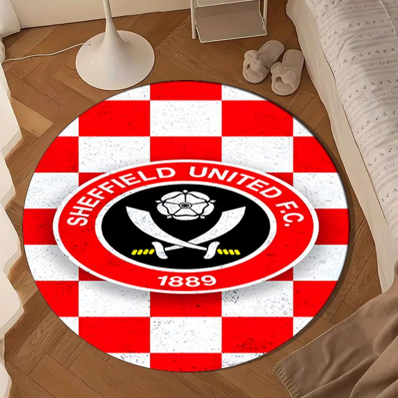 She-ffield Fc Crest Round Mat Home Decor, Chair Rug For livingroom,Bedroom, Doormat Home Decor Birthday Gift Christmas Gifts