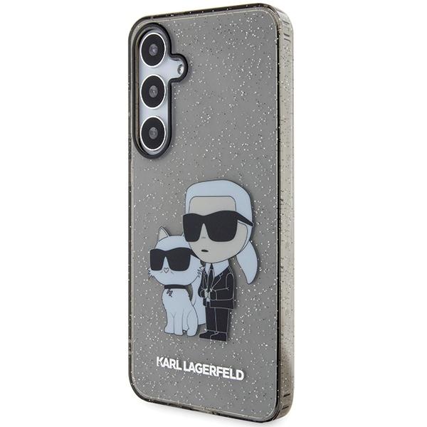 Karl Lagerfeld Klhcs24Mhnkctgk S24+ S926 Svart/Black Hardcase Glitter Karl&Choupette