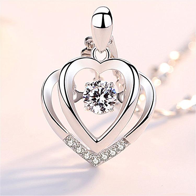 925 Silver Necklace Pendant Dolphin AAA Zircon For Women Fashion Clavicle Chain Necklaces Wedding Party Jewelry Gift