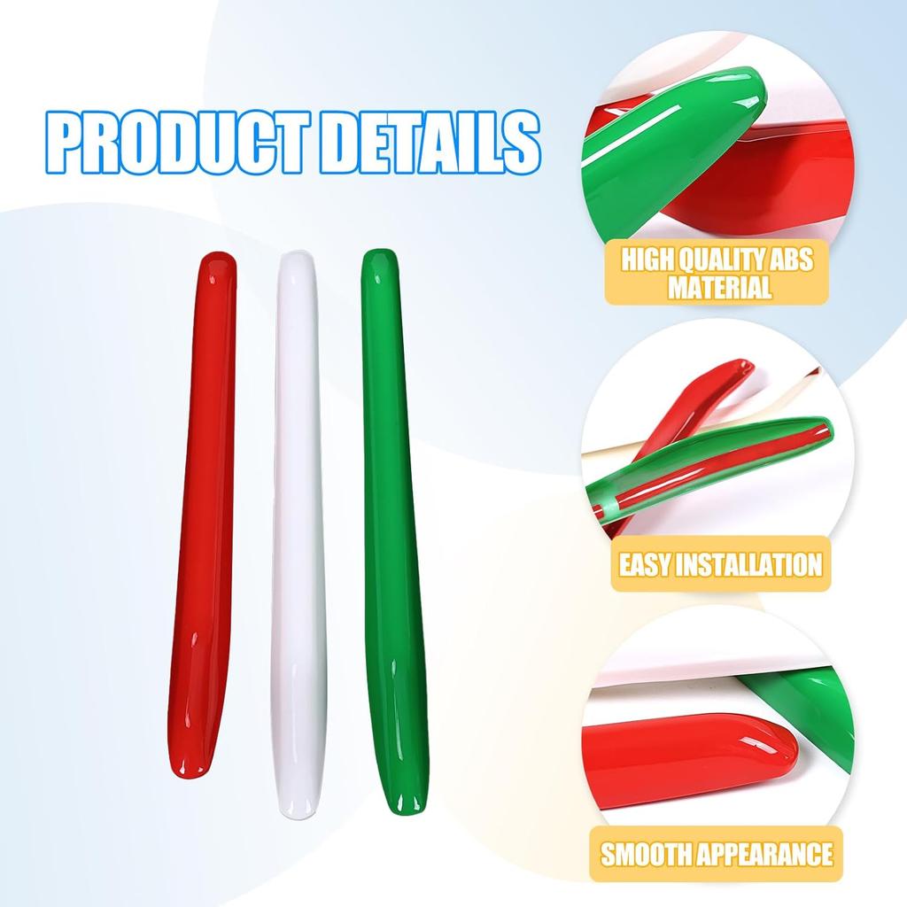 LLKUANG Front Grill Decoration Strips Trim Compatible with Maserati Levante 2016 2017 2018 2019 2020 2021 Car Grille Insert Trims 3PCS