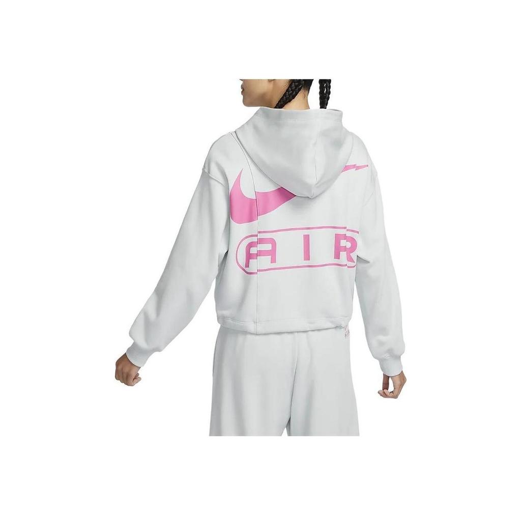 Nike Air Embroidered Logo Hoodie With Zip Women Hoodie Photon-Grey FN1895-025