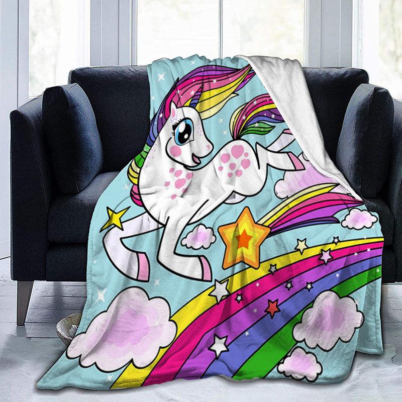 Printed Blanket Flannel Sofa Blanket Digital Printed Blanket