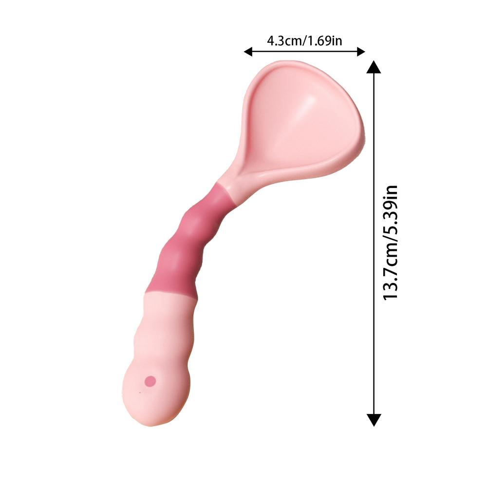 

Baby Feeding Spoon Large Baby Spoon Bendable Food Utensils Feeding Supplies Anti-Slip Baby Weaning Supplies Cute Baby Utensils рожевий