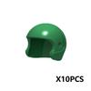 Military Building Blocks Accessories Soldier Figures Soviet Helmets Guard Hat Navy Pirate Firefighter Army Hats Mini Bricks Toys