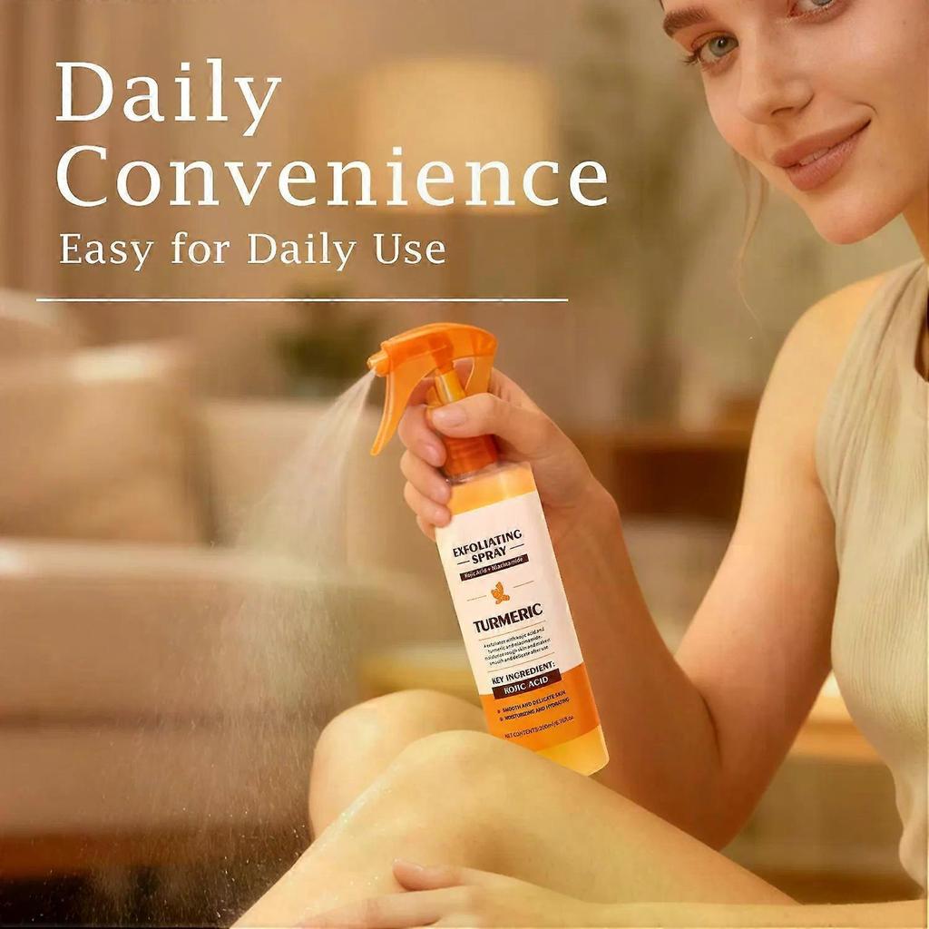 Turmeric Kojic Acid Exfoliating Spray, Deep Cleansing Pore Exfoliator for Brightening & Smooth Skin less