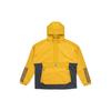 M Cord Cord Knöchel Halber Reißverschluss Colorblock Sport Kapuzenjacke Logo Braun Herren HD0366