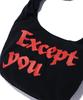 Youhee Lettering Big Bag Black