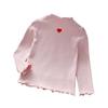 Girls' Spring Sweater: 2025 Lightweight Half-High Neck Long Sleeve Top