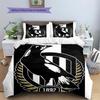 Magpies de Collingwood Set de Colcha con Patrón Decoración del Hogar Regalo (1 funda nórdica + 2 fundas de almohada sin relleno.)