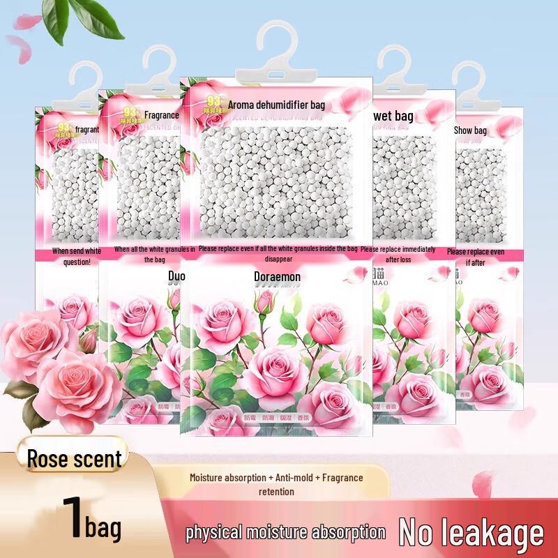 Rose Scented Wardrobe Dehumidifier Bags