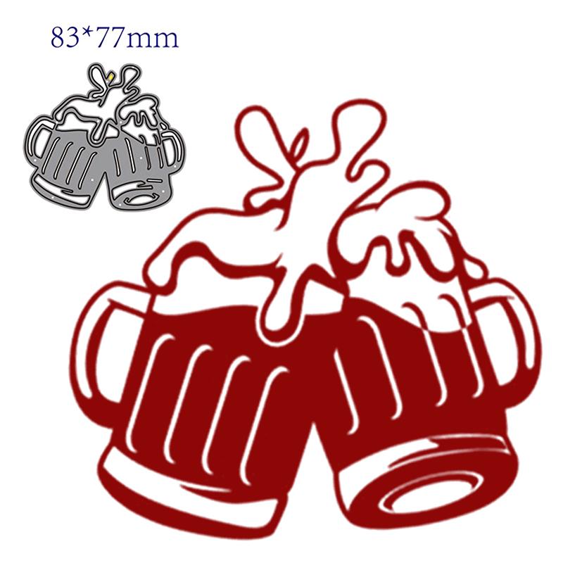 

PDTO пивные металлические штампы для резки DIY Скрапбукинг альбом бумажные карты трафарет для тиснения