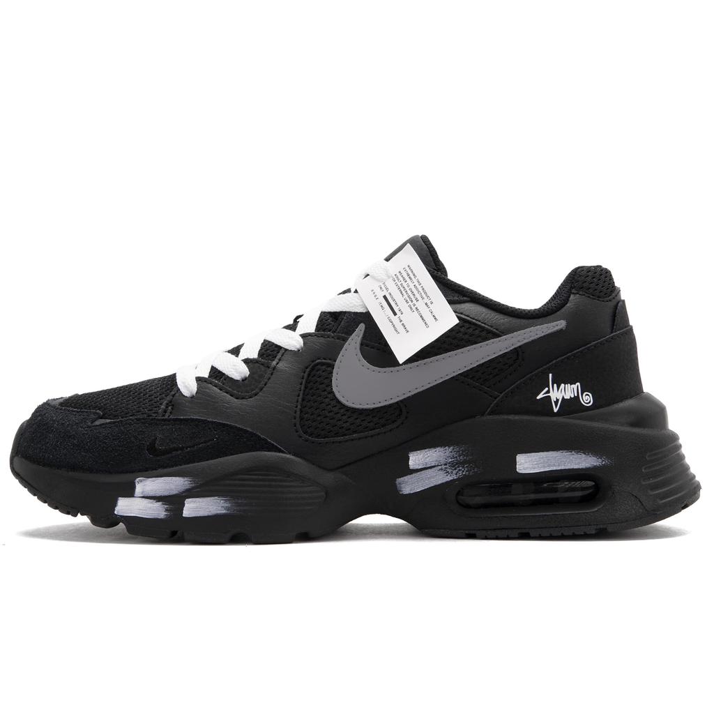 Nike Air Max Fusion Low top Running Shoes Men's Black White Gray CJ1670-001(Team62-AXX)
