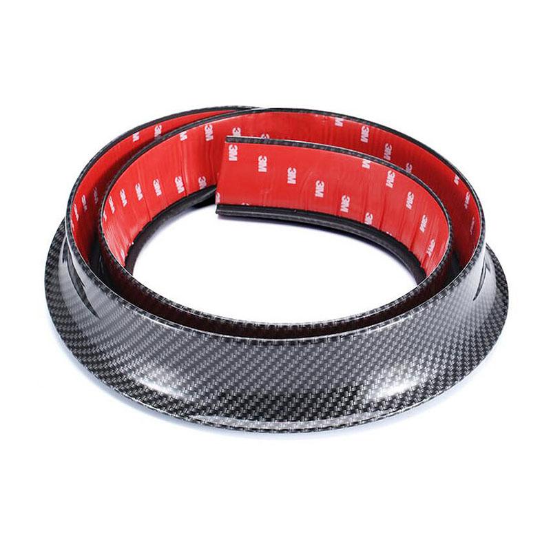 Car Anti-Collision Strip 1.5M Universal Fender Flare Wheel Eyebrow Rubber Protector Strip Guard Wheel-arch Trim Arch Extender Decorate