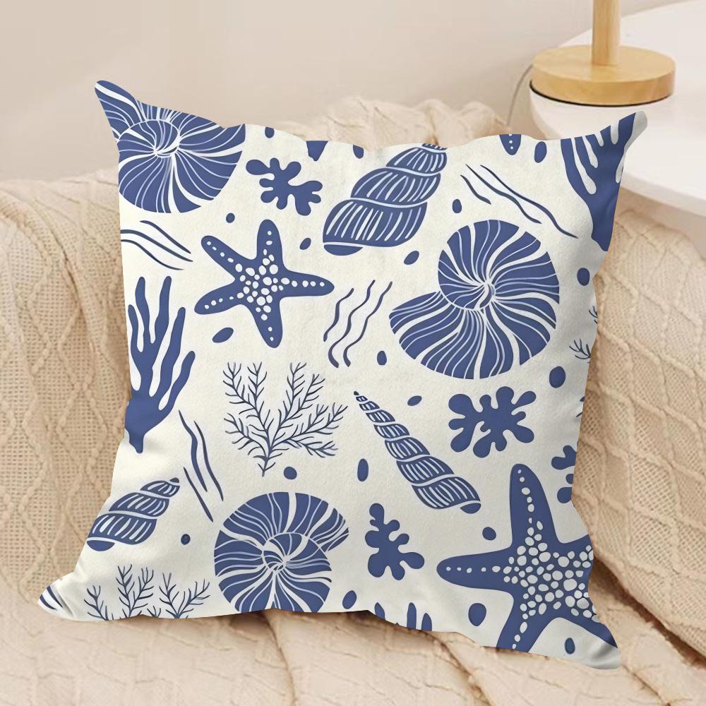 Oean Animals Cushion Cover Silky Short Plush Double-Sided Printed Pillow Case for Sofa All Seasons Home Decor Gift