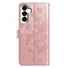 For Samsung Galaxy M36 5G Case Butterfly Imprinted Wallet Stand PU Leather Flip Phone Cover with Strap
